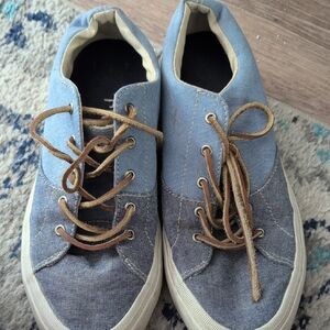 Sperry Blue and Tan Boat Shoes